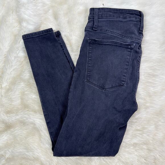 J. Crew Curvy Toothpick Black Washed Skinny Jeans Size 30 - Picture 6 of 9